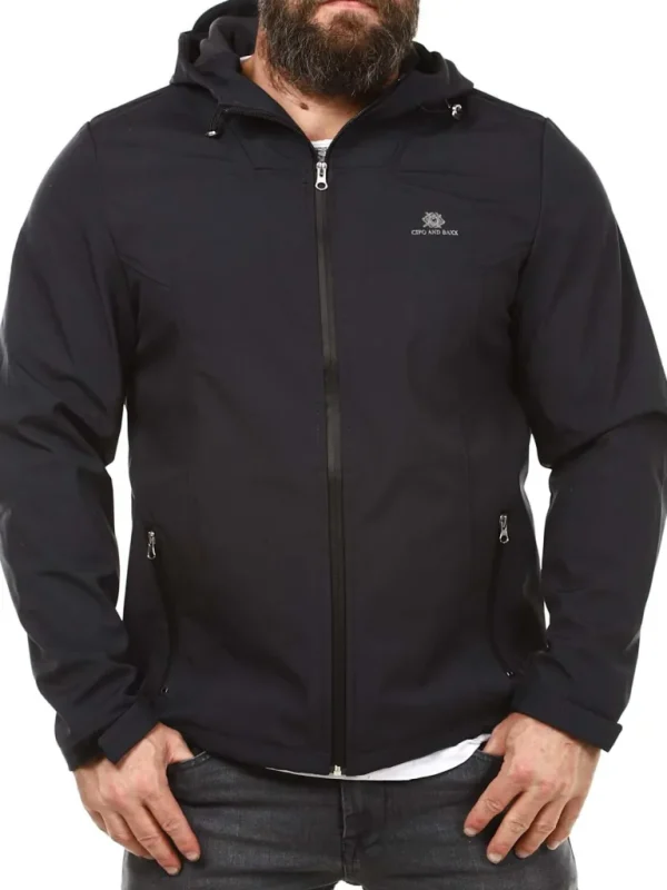 Kyoto Softshelljakke - Morkegra^Cipo & Baxx Outlet