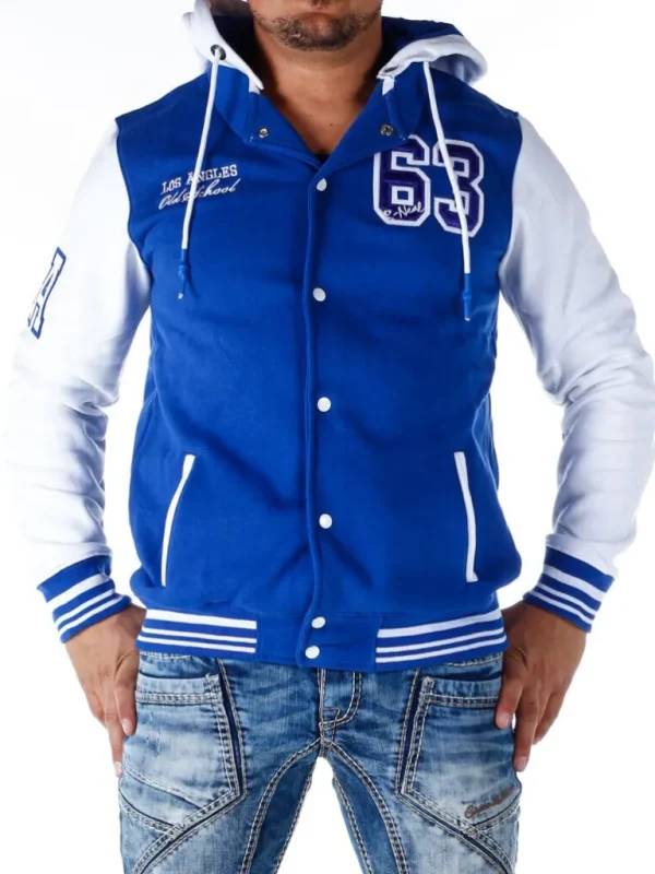 Los Angeles Collegejacke - Bla/Hvid^Rusty Neal Clearance