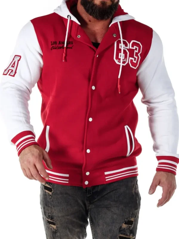 Los Angeles Collegejakke - Rod/Hvid^Rusty Neal Best