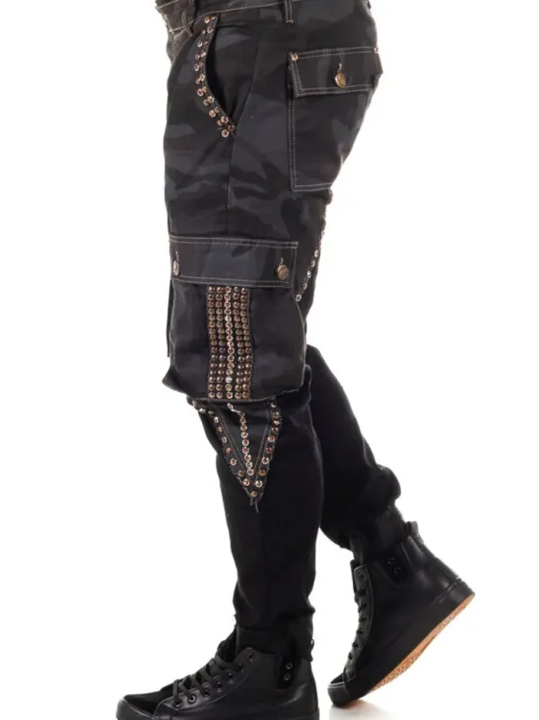 Marshal Jeans - Sort/Camo^Kingz Fashion