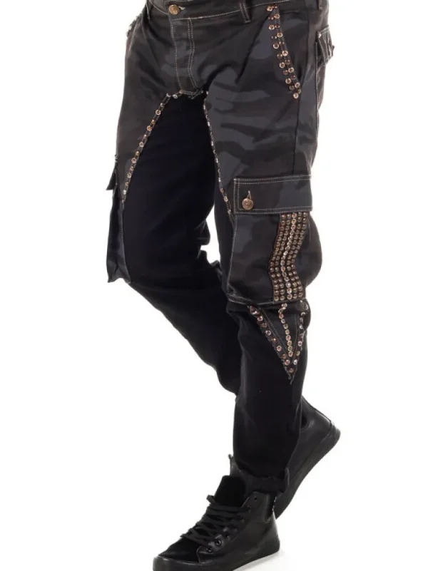 Marshal Jeans - Sort/Camo^Kingz Fashion