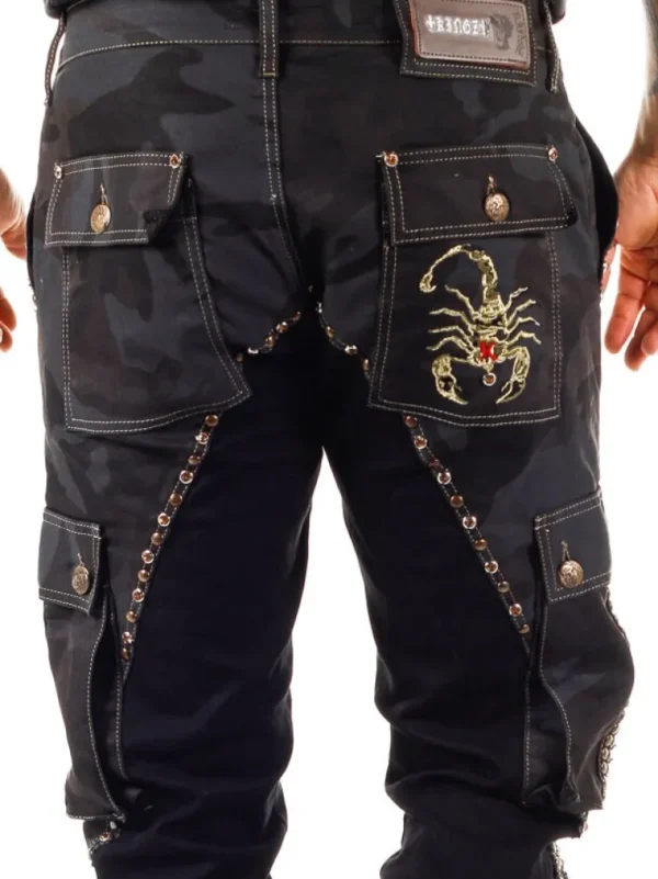 Marshal Jeans - Sort/Camo^Kingz Fashion