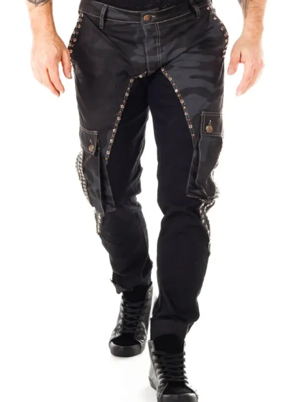 Marshal Jeans - Sort/Camo^Kingz Fashion