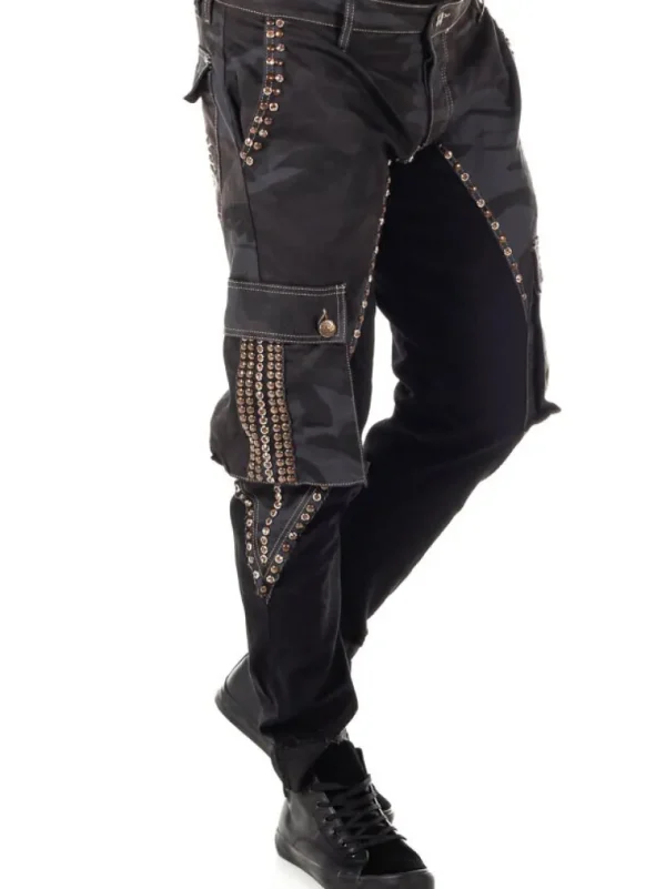 Marshal Jeans - Sort/Camo^Kingz Fashion