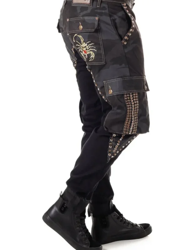 Marshal Jeans - Sort/Camo^Kingz Fashion