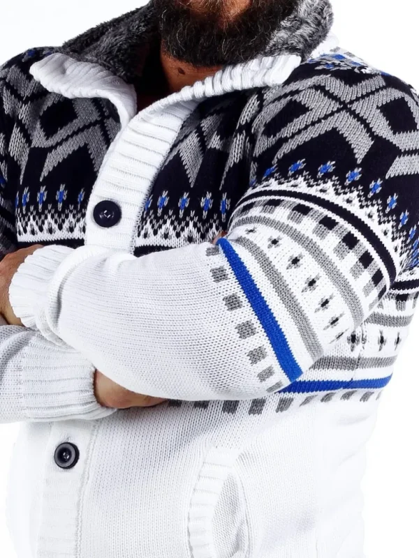 Nick Grizzly Cardigan - Hvid^Carisma Flash Sale