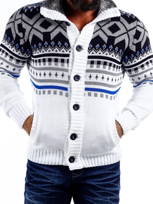 Nick Grizzly Cardigan - Hvid^Carisma Flash Sale