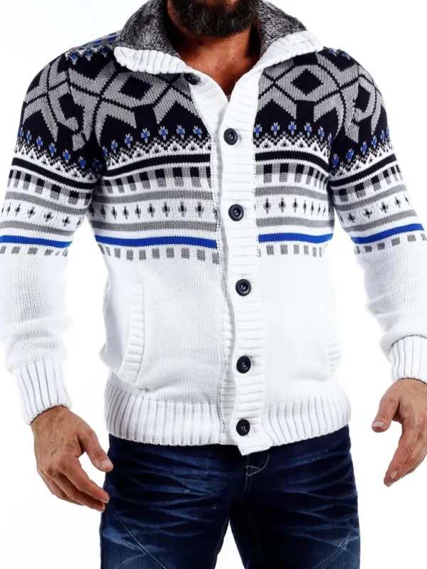 Nick Grizzly Cardigan - Hvid^Carisma Flash Sale