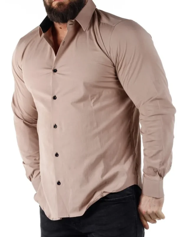 Obsess Skjorte - Beige^Rusty Neal Cheap