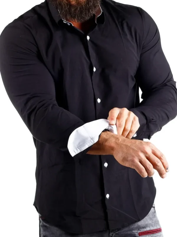 Obsess Skjorte - Sort/Hvid^Rusty Neal Shop