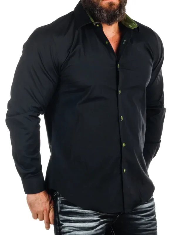 Obsess Skjorte - Sort/Khaki^Rusty Neal Flash Sale