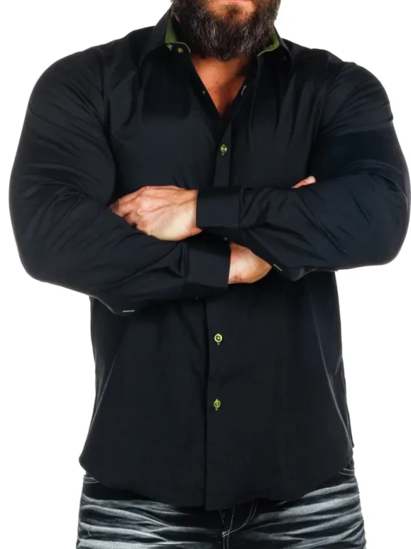 Obsess Skjorte - Sort/Khaki^Rusty Neal Flash Sale