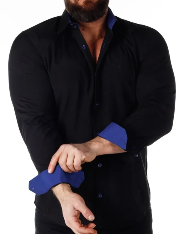 Obsess Skjorte - Sort/Kornbla^Rusty Neal Fashion