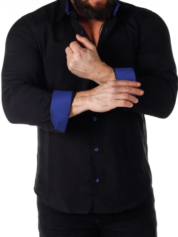 Obsess Skjorte - Sort/Kornbla^Rusty Neal Fashion