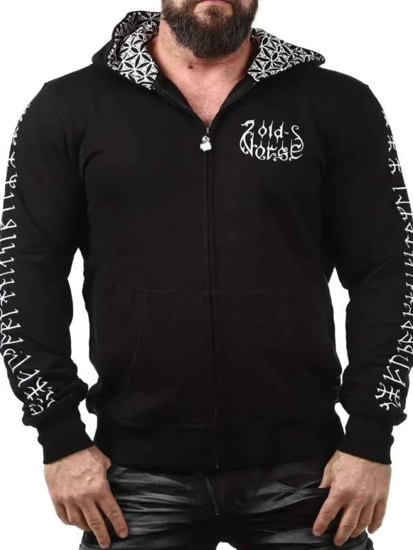 Pentagaldr Hoodie - Sort^Old Norse Outlet