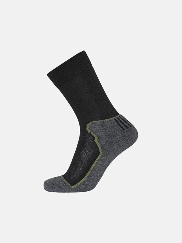 2-Pack Organic Wool Strømper - Sort/Gra^Dovre Online