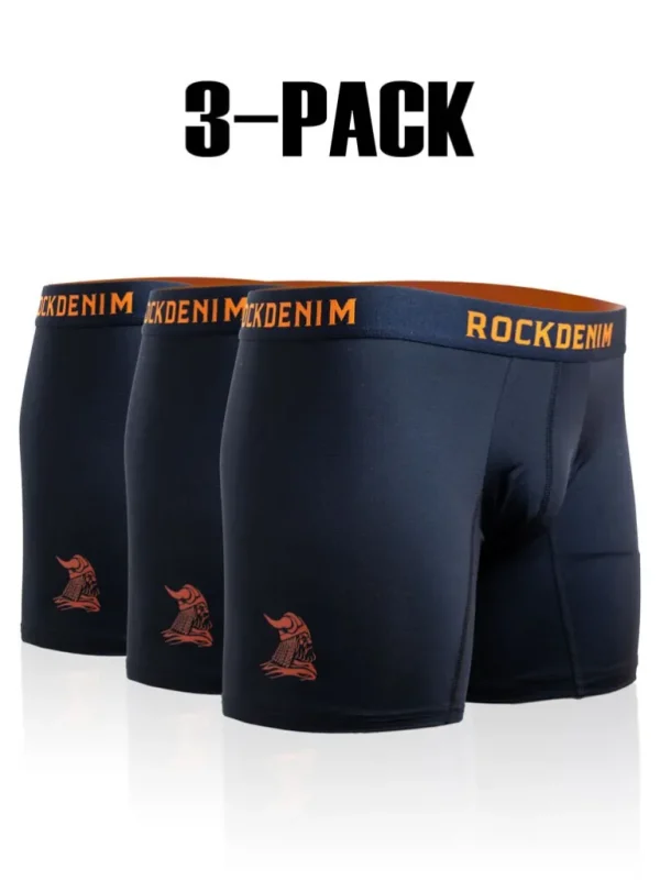 3-Pack Rd Viking Performance Boksers - Bla/Orange^* Store