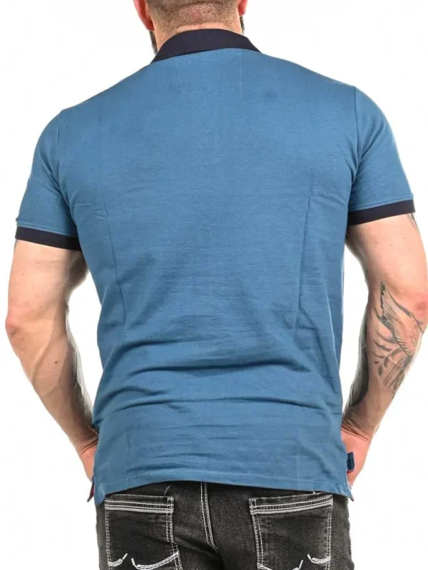 Polo Rider Geo Norway T-Shirt - Bla^Geographical Norway Flash Sale