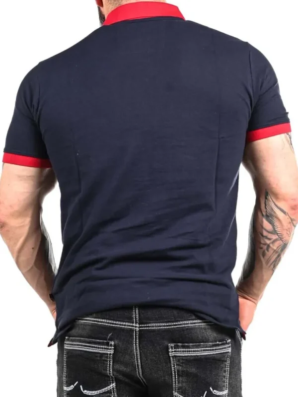 Polo Rider Geo Norway T-Shirt - Morkebla^Geographical Norway Outlet