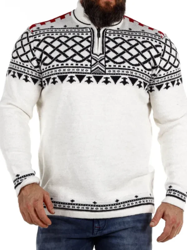 Rd Balder Cashmere Strikket Troje - Off White^* Best Sale