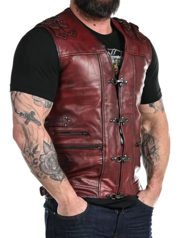 Rd Biker Skindvest - Dirty Red^* Cheap