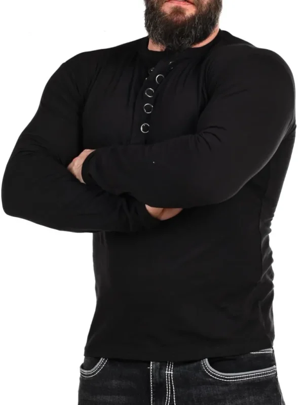 Rd Button Longsleeve - Sort^* Cheap