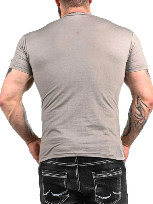 Rd Button T-Shirt - Gra^* Best Sale