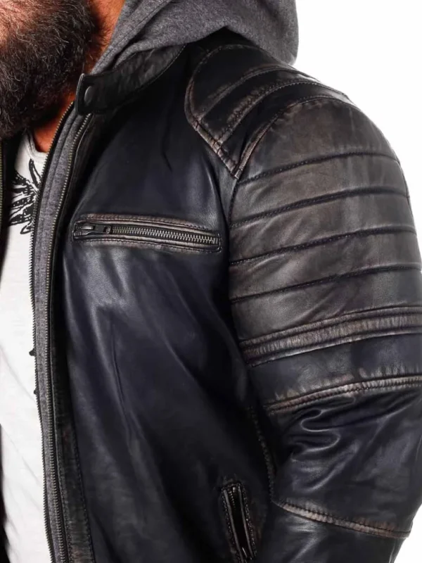 Rd Exclusive Zanon Skindjakke - Dirty Black^* Hot