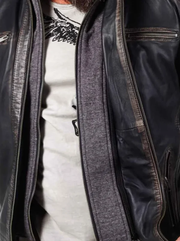 Rd Exclusive Zanon Skindjakke - Dirty Black^* Hot