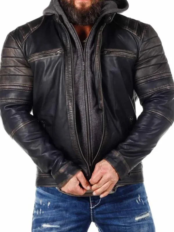 Rd Exclusive Zanon Skindjakke - Dirty Black^* Hot