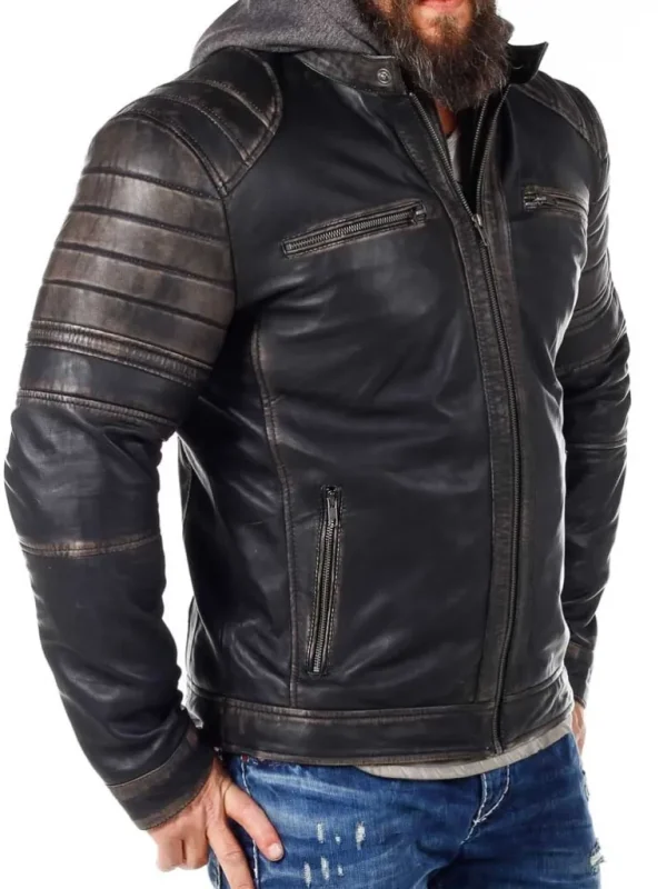 Rd Exclusive Zanon Skindjakke - Dirty Black^* Hot