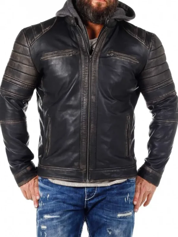 Rd Exclusive Zanon Skindjakke - Dirty Black^* Hot