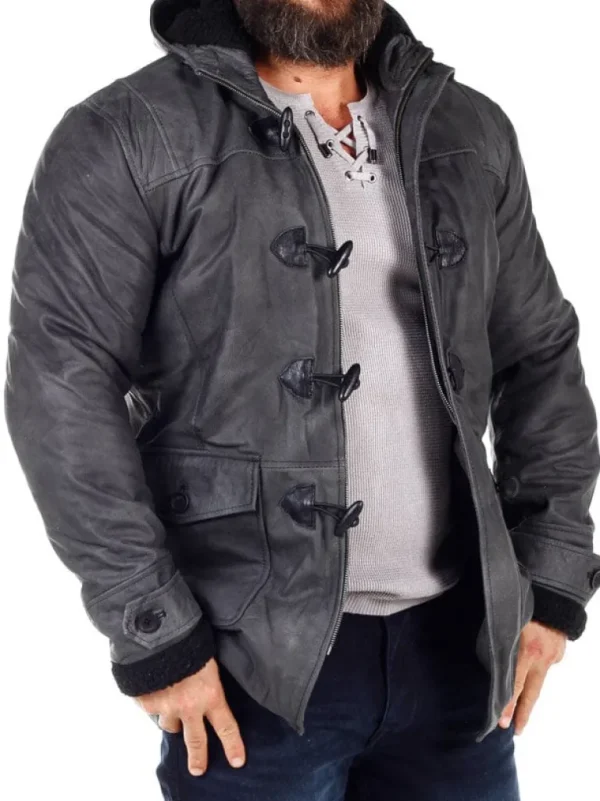 Rd Matan Foret Skindfrakke - Morkegra^* Shop