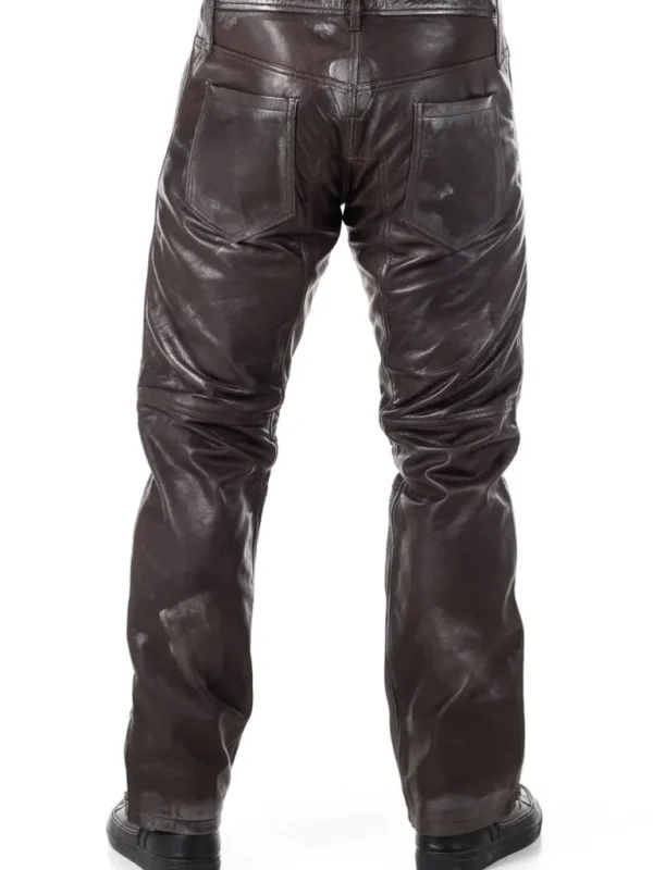 Rd Premium Ghost Rider Skindbukser - Brun/Solv^* Flash Sale