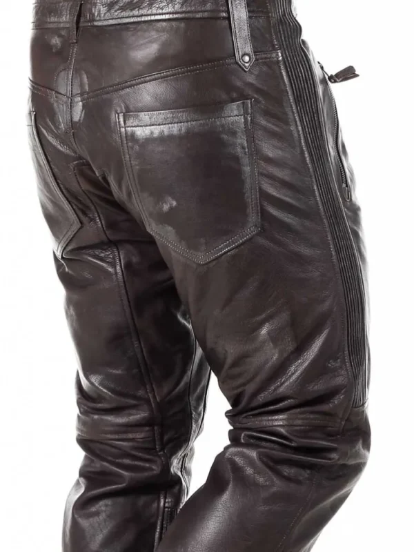 Rd Premium Ghost Rider Skindbukser - Brun/Solv^* Flash Sale