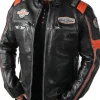 Rd Premium Rider Skindjakke - Sort/Orange^* Discount