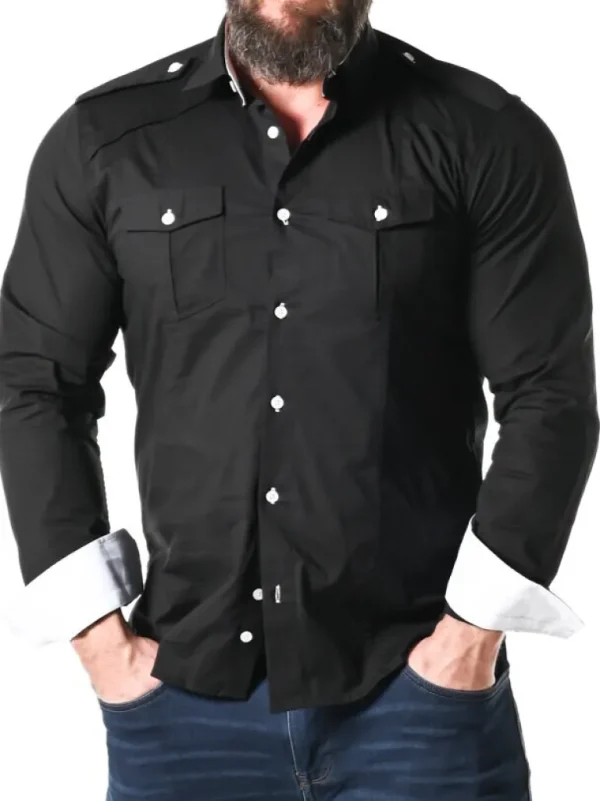 Rd Rockstar Skjorte - Sort/Hvid^* Online