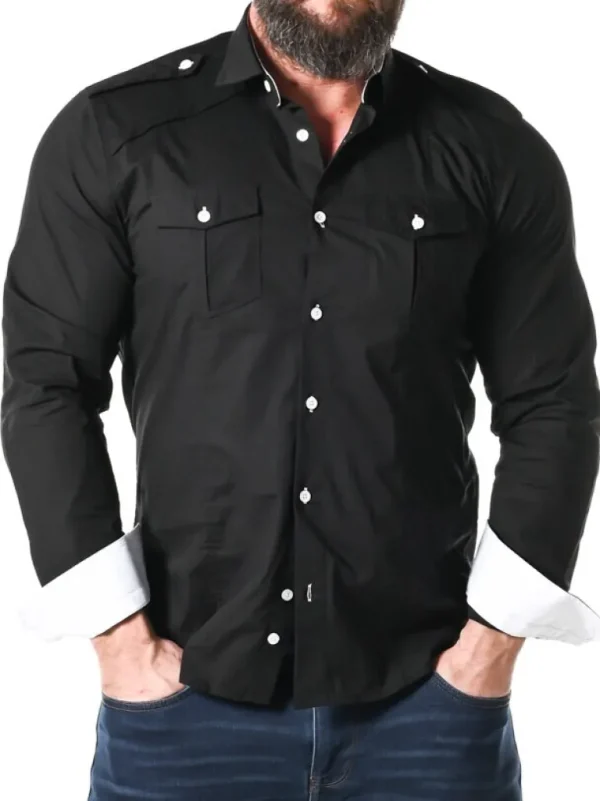 Rd Rockstar Skjorte - Sort/Hvid^* Online