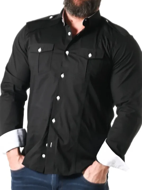 Rd Rockstar Skjorte - Sort/Hvid^* Online