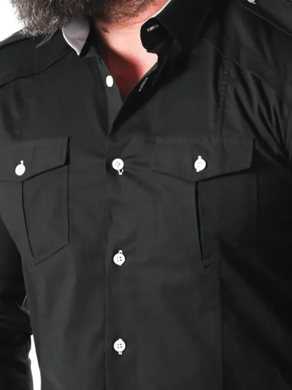 Rd Rockstar Skjorte - Sort/Hvid^* Online