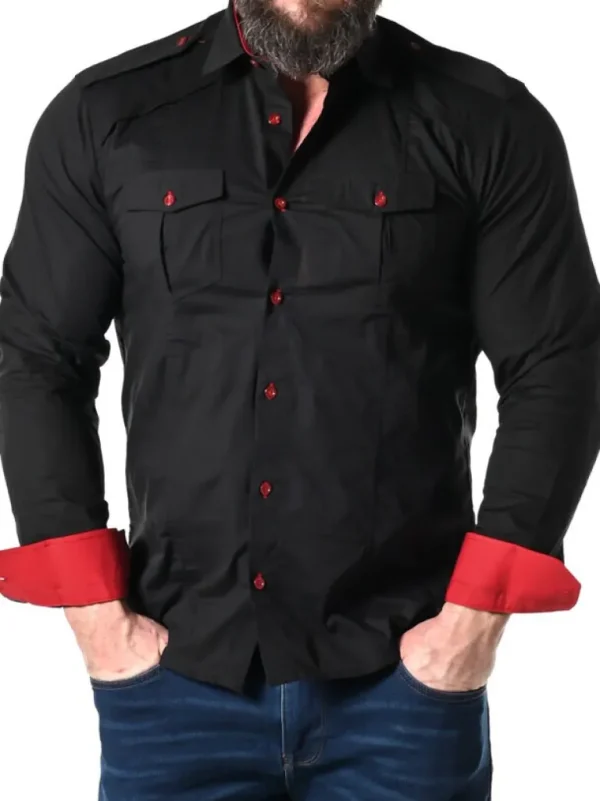 Rd Rockstar Skjorte - Sort/Rod^* Fashion