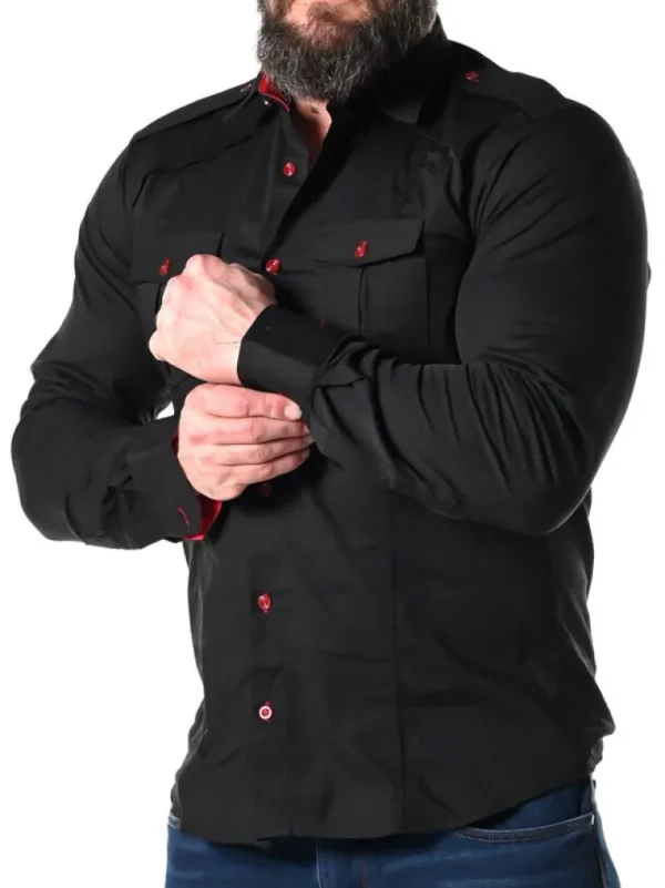 Rd Rockstar Skjorte - Sort/Rod^* Fashion