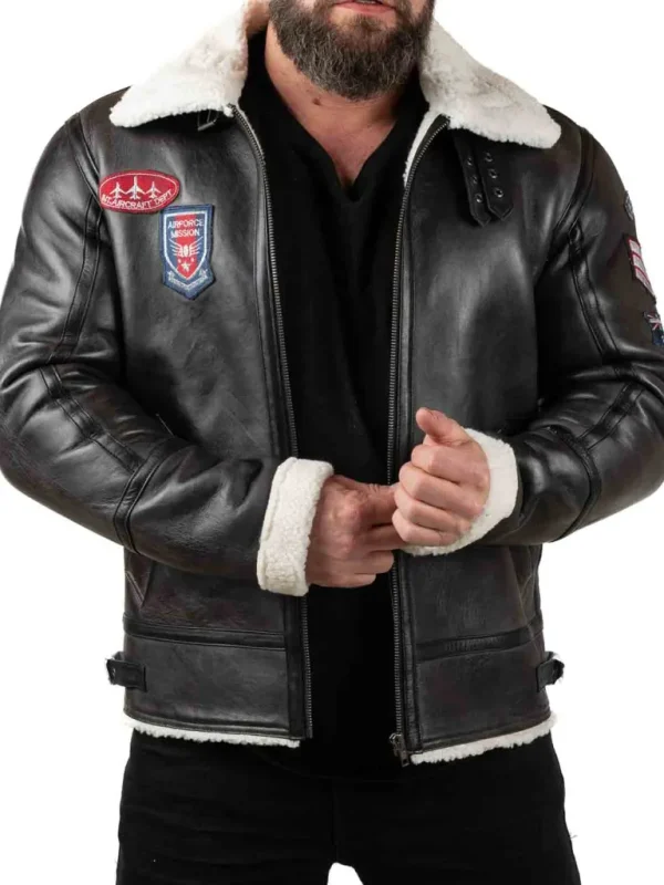 Rd Roughwing Pilot Skindjakke - Sort^* Best Sale