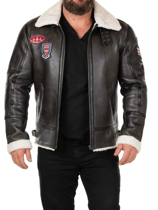 Rd Roughwing Pilot Skindjakke - Sort^* Online