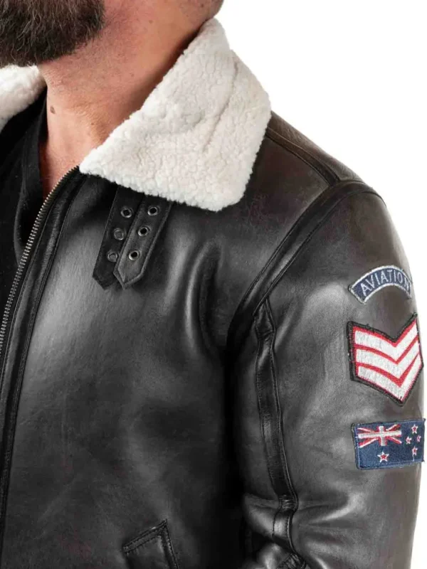 Rd Roughwing Pilot Skindjakke - Sort^* Online