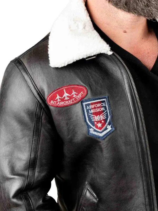 Rd Roughwing Pilot Skindjakke - Sort^* Best Sale