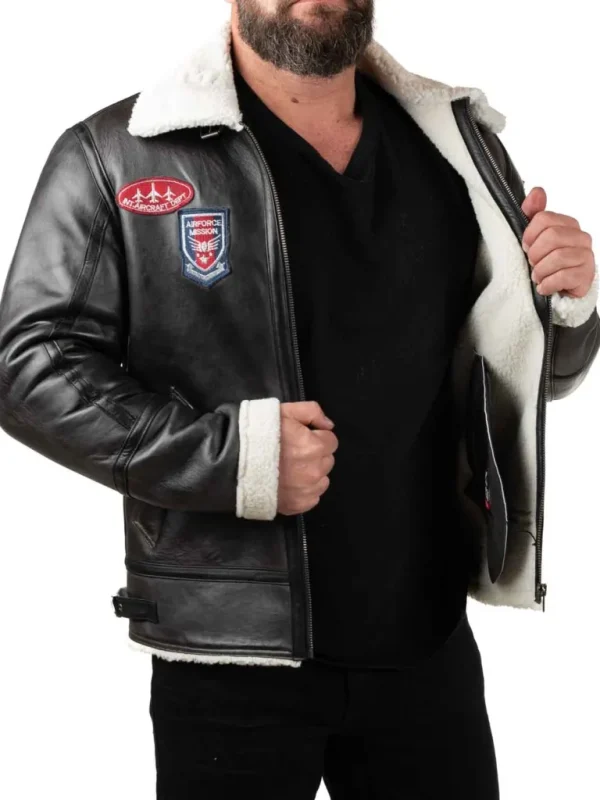 Rd Roughwing Pilot Skindjakke - Sort^* Hot