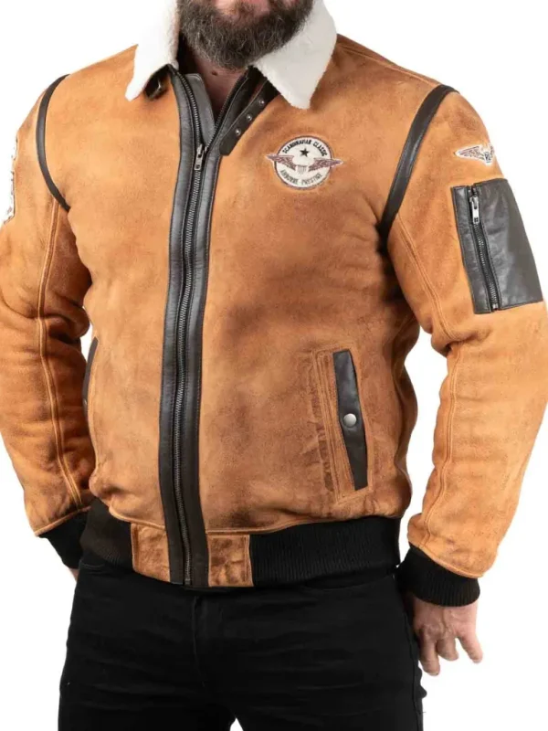 Rd Rover Pilot Skindjakke - Cognac^* Online