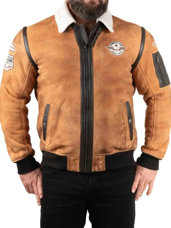 Rd Rover Pilot Skindjakke - Cognac^* Online