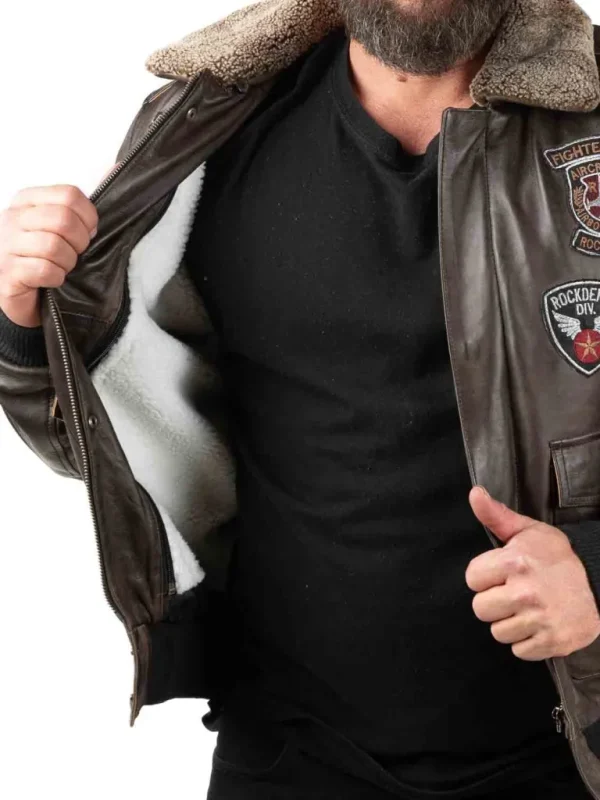 Rd Skybound Pilot Skindjakke - Morkebrun^* Clearance